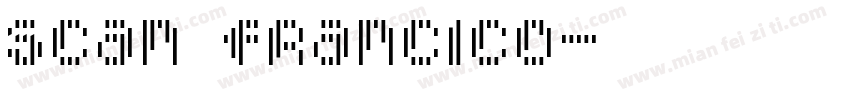 scan francico字体转换